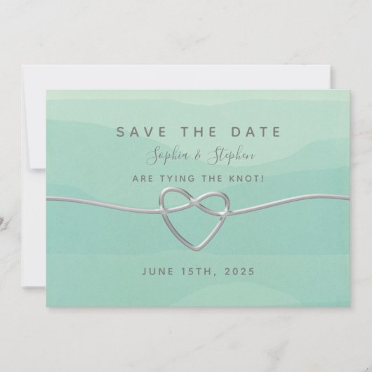 Save The Date Mariage de script moderne simple et élégant (Devant)