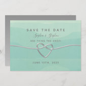 Save The Date Mariage de script moderne simple et élégant (Devant / Derrière)