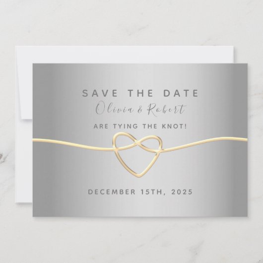 Save The Date Mariage de script moderne simple et élégant (Devant)
