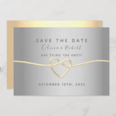 Save The Date Mariage de script moderne simple et élégant (Devant / Derrière)
