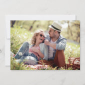 Save The Date Mariage de script photo moderne (Dos)