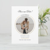 Save The Date Mariage de script photo moderne (Debout devant)