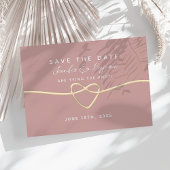 Save The Date Mariage de script Rose Dusty