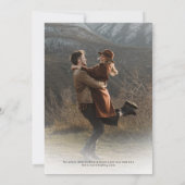 Save The Date Mariage de script simple et élégant (Dos)