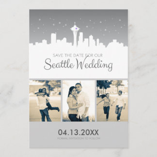 Save The Date Mariage de Seattle Sauvegarder la date