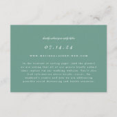 Save The Date Mariage de succursale simple RSVP en ligne et cart (Devant)