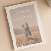 Save The Date Mariage de superposition brossé