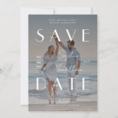 Save The Date Mariage de superposition de texte blanc de photo m (Devant)