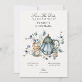 Save The Date Mariage de tasse de thé (Devant)