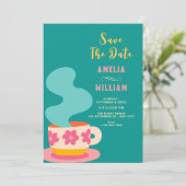 Save The Date Mariage de tasse mignonne (Debout devant)