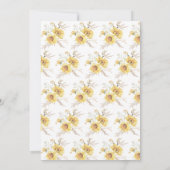 Save The Date Mariage de tournesol fin été (Dos)