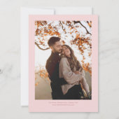 Save The Date Mariage de trame rose (Dos)