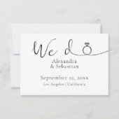 Save The Date Mariage De Typographie Élégant Nous Sauvegardons L (Devant)