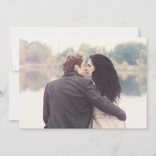 Save The Date Mariage de typographie moderne enregistrer la date (Devant)