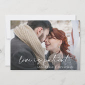 Save The Date Mariage de typographie moderne reporté, date à sau (Devant)