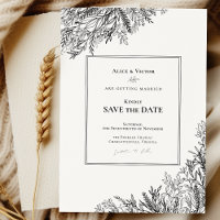 Mariage de verdure blanc et noir