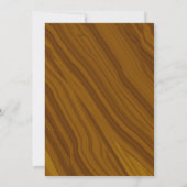 Save The Date Mariage de verdure de forêt rustique en bois (Dos)
