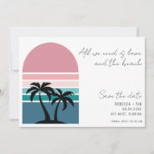 Save The Date Mariage décontracté à la plage photo (Devant)