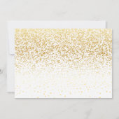 Save The Date Mariage Décontracté d'écriture manuscrite Gold Con (Dos)