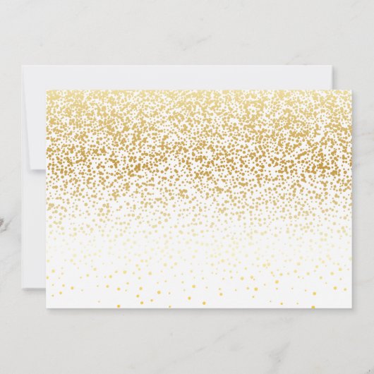 Save The Date Mariage Décontracté d'écriture manuscrite Gold Con (Dos)