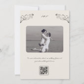 Save The Date Mariage d'écriture manuscrite en gros caractères (Dos)