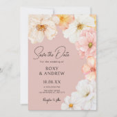 Save The Date Mariage d'enregistrement plat (Devant)