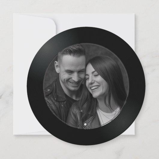 Save The Date Mariage des amoureux de musique Enregistrer la dat (Dos)