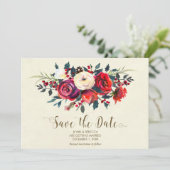 Save The Date mariage des baies d'hiver enregistrer la date invi (Debout devant)