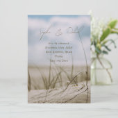 Save The Date Mariage des dunes de mer (Debout devant)