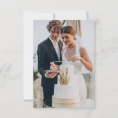 Save The Date Mariage des étoiles de soleil rose de coucher de s (Dos)