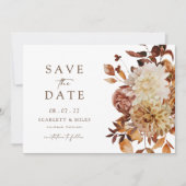 Save The Date Mariage des feuilles automnales (Devant)