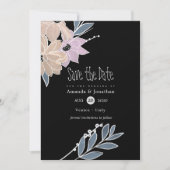 Save The Date Mariage des fleurs aquarelles (Devant)
