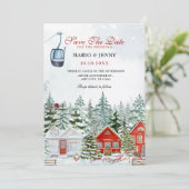 Save The Date Mariage des merveilles d'hiver (Debout devant)