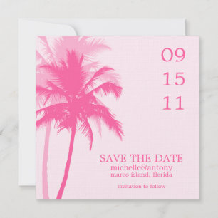 Save The Date Mariage des palmiers Enregistrer la date