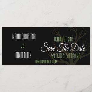 Save The Date Mariage des sorcières d'Halloween Enregistrer la d