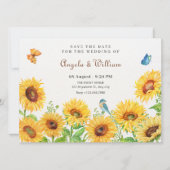 Save The Date Mariage des tournesols (Devant)