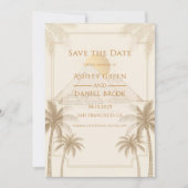 Save The Date Mariage Destination Pyramides De Gizeh Egypte (Devant)