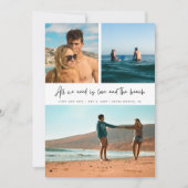 Save The Date Mariage d'été à la plage 3 Photo Enregistrez la da (Devant)