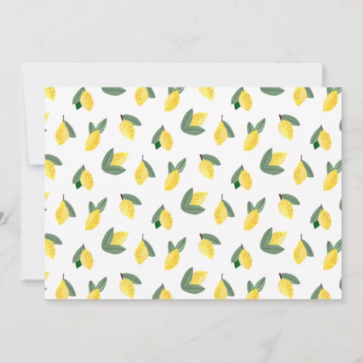 Save The Date Mariage d'été Lemon Italie (Dos)