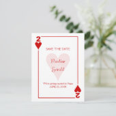 Save The Date Mariage Deux Cœurs Las Vegas (Debout devant)