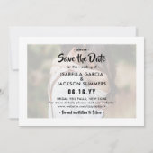 Save The Date Mariage Deux Photos avec Superposition de Typograp (Dos)
