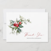 Save The Date Mariage d'hiver avec Touch Festif (Dos)