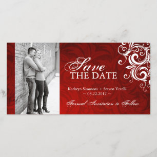 Save The Date Mariage d'hiver - économies de photo l'invitation
