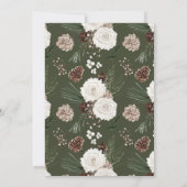 Save The Date Mariage d'hiver élégant (Dos)