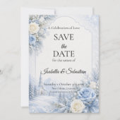 Save The Date Mariage d'hiver enchanté (Devant)