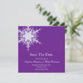 Save The Date Mariage d'hiver Enregistrer la date (Debout devant)