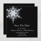 Save The Date Mariage d'hiver Enregistrer la date (Devant / Derrière)