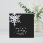 Save The Date Mariage d'hiver Enregistrer la date (Debout devant)