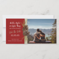 Mariage d'hiver Enregistrer la photo de la date
