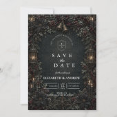 Save The Date Mariage d'hiver gothique goth (Devant)